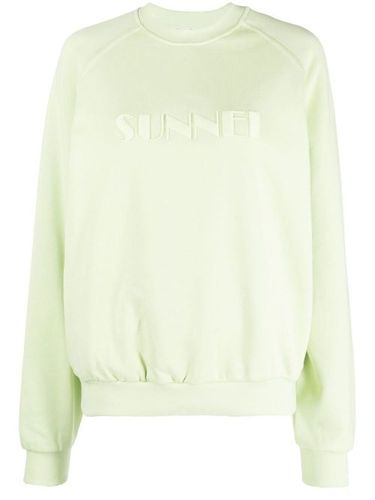 Sunnei sweat à logo brodé - Vert - Sunnei - Modalova