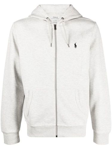 Hoodie zippé Pony en coton mélangé - Polo Ralph Lauren - Modalova