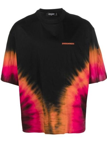 T-shirt tie-dye à logo imprimé - DSQUARED2 - Modalova