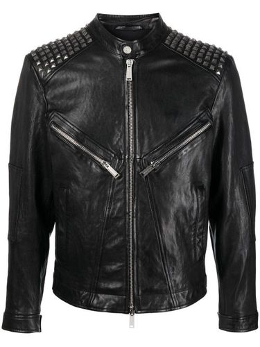 Veste de moto à détail de clous - DSQUARED2 - Modalova