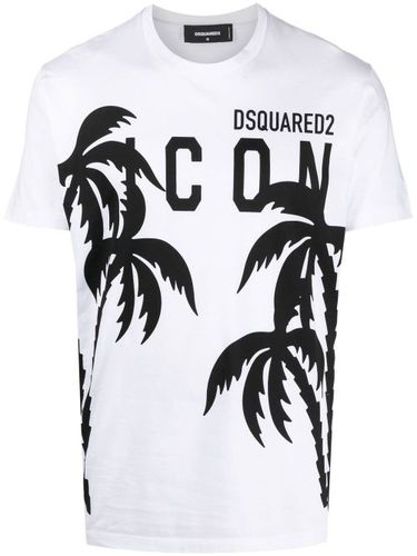 T-shirt à logo palmier imprimé - DSQUARED2 - Modalova