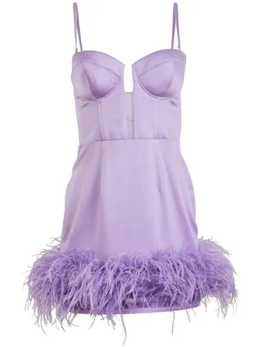 Robe bustier à ornements de plumes - Fleur Du Mal - Modalova