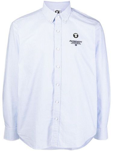 Chemise rayée à logo brodé - AAPE BY *A BATHING APE® - Modalova