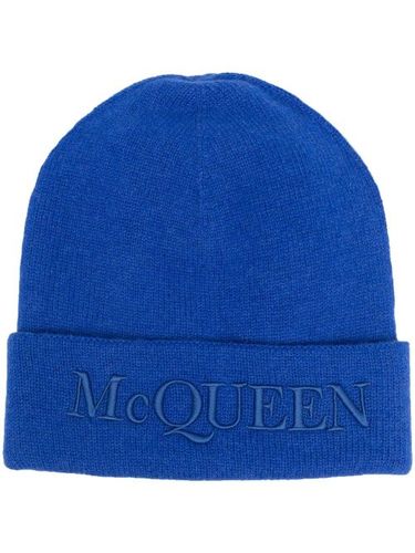 Bonnet en maille à logo brodé - Alexander McQueen - Modalova