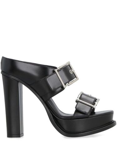 Mules en cuir à plateforme 120 mm - Alexander McQueen - Modalova