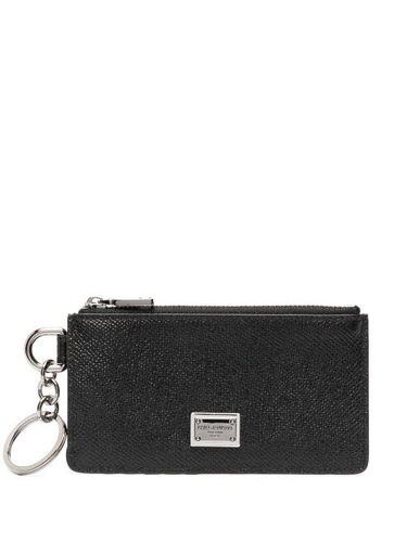 Porte-cartes en cuir à logo - Dolce & Gabbana - Modalova