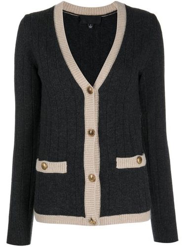 Cardigan en maille nervurée à bords contrastants - Nili Lotan - Modalova