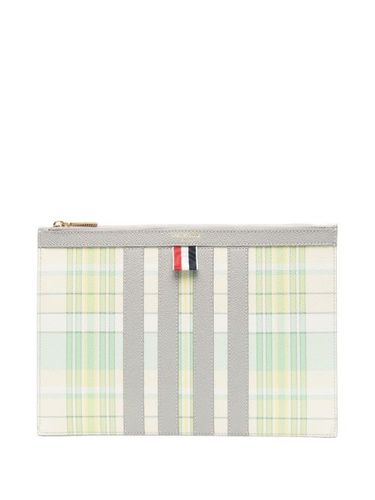 Pochette à carreaux - Thom Browne - Modalova