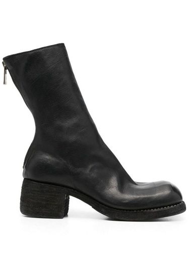 Bottes en cuir à fermeture zippée au dos - Guidi - Modalova