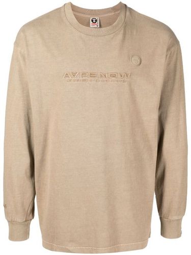 T-shirt à logo brodé - AAPE BY *A BATHING APE® - Modalova