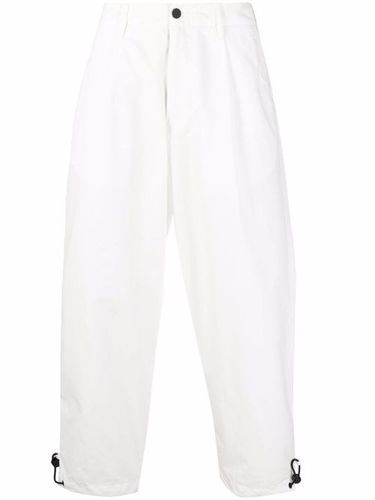 Pantalon droit à ourlet élastiqué - Emporio Armani - Modalova