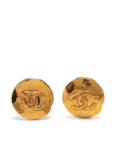Boucles d'oreilles clip à logo CC (1993) - CHANEL Pre-Owned - Modalova