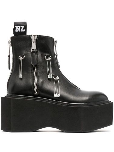 Bottines zippées 95 mm à plateforme - Natasha Zinko - Modalova