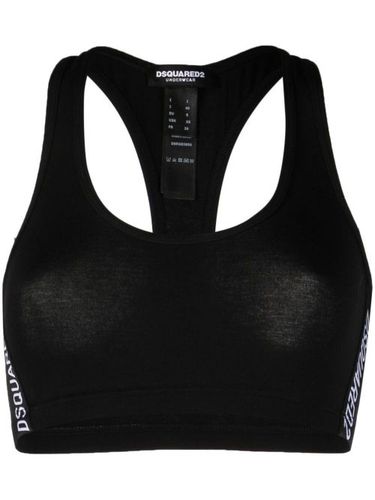 Brassière de sport à bande logo - DSQUARED2 - Modalova