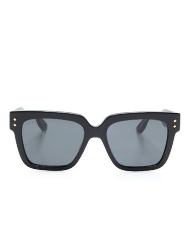 Lunettes de soleil à monture rectangulaire - Gucci Eyewear - Modalova