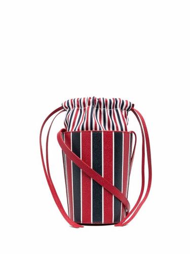 Mini sac seau à rayures tricolores - Thom Browne - Modalova