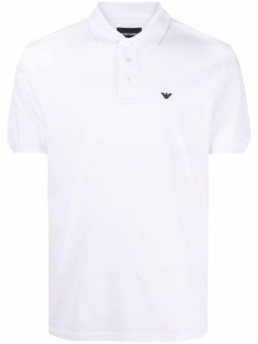 Polo à logo brodé - Emporio Armani - Modalova