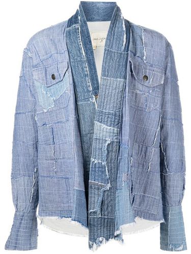 Veste en jean à design patchwork - Greg Lauren - Modalova