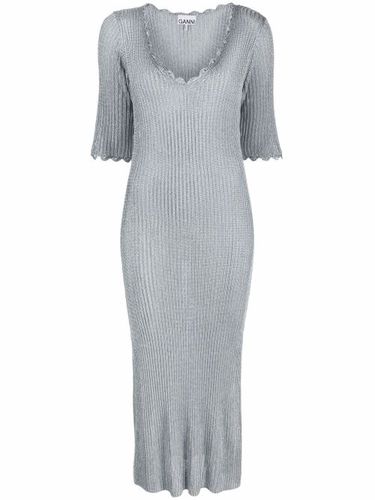 Robe en maille nervurée - GANNI - Modalova
