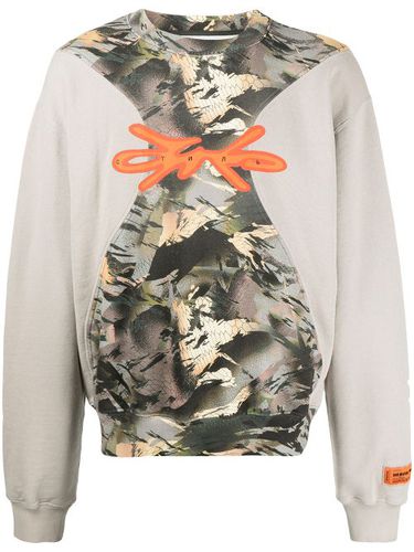 Sweat en coton à empiècement camouflage - Heron Preston - Modalova