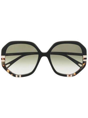 Lunettes de soleil à monture ronde oversize - Chloé Eyewear - Modalova