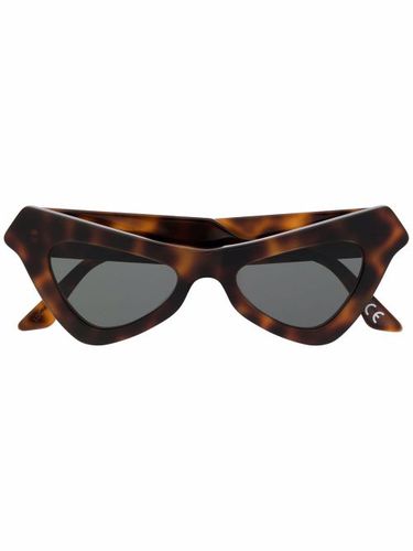 Lunettes de soleil à effet écaille de tortue - Marni Eyewear - Modalova