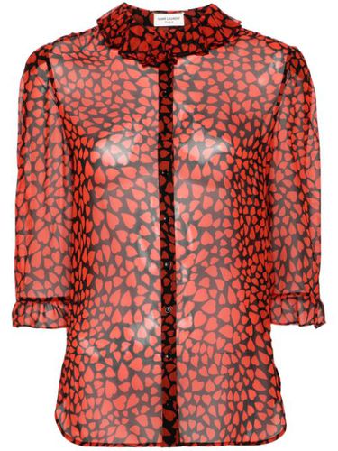 Blouse à cœurs - Saint Laurent - Modalova