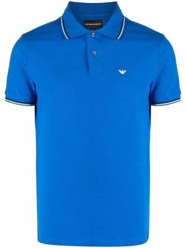 Polo à logo brodé - Emporio Armani - Modalova