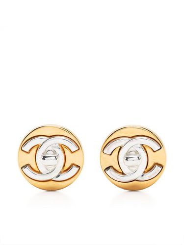 Boucles d'oreilles CC Turn-lock à clips (1997) - CHANEL Pre-Owned - Modalova