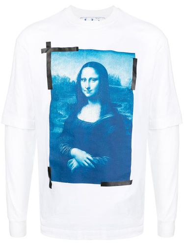 T-shirt en coton à imprimé Monalisa - Off-White - Modalova