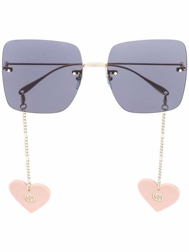 Lunettes de soleil à monture carrée oversize - Gucci Eyewear - Modalova