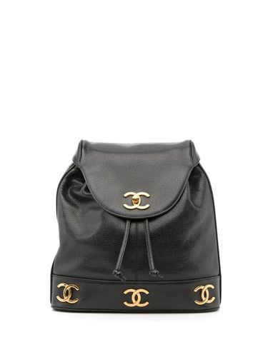 Sac à dos Triple CC à rabat (1992) - CHANEL Pre-Owned - Modalova
