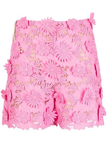 Short à fleurs en dentelle - Oscar de la Renta - Modalova