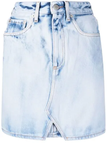 Jupe en jean à taille haute - Alessandra Rich - Modalova