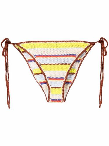 Bas de bikini en crochet à rayures - GANNI - Modalova