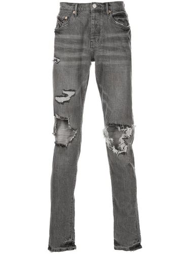 Jean slim à effet usé - Purple Brand - Modalova