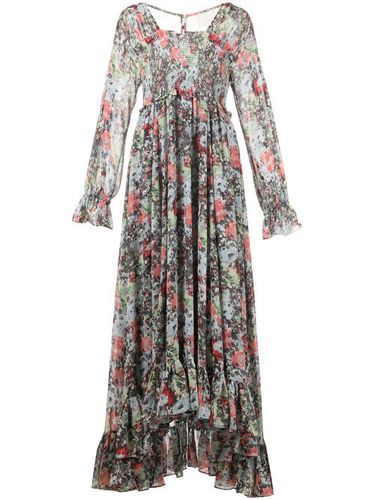 Robe Leigh longue volantée à fleurs - Cinq A Sept - Modalova