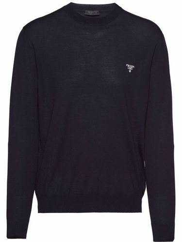 Pull en laine à logo brodé - Prada - Modalova