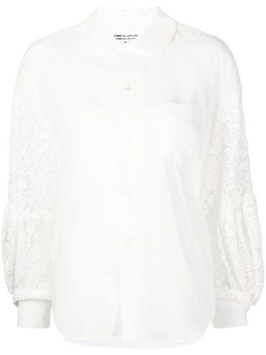 Blouse en coton à manches en dentelle - Comme Des Garçons Comme Des Garçons - Modalova