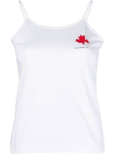 Débardeur à logo Maple Leaf imprimé - DSQUARED2 - Modalova