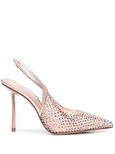 Escarpins en mesh à ornements strassés 100 mm - Le Silla - Modalova