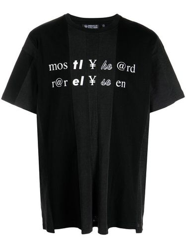 T-shirt en coton à imprimé texte - Mostly Heard Rarely Seen - Modalova