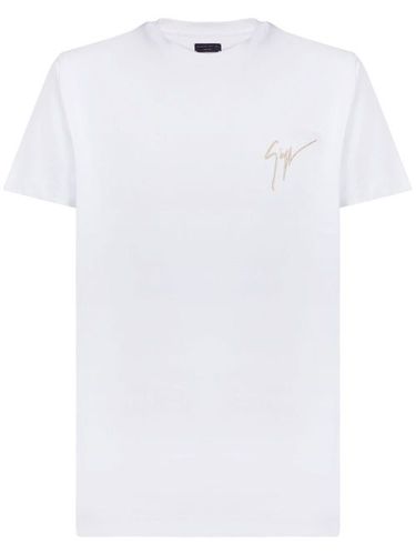 T-shirt à logo brodé - Giuseppe Zanotti - Modalova