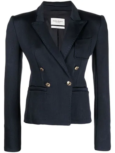 Blazer croisé à boutons embossés (2004) - Saint Laurent Pre-Owned - Modalova