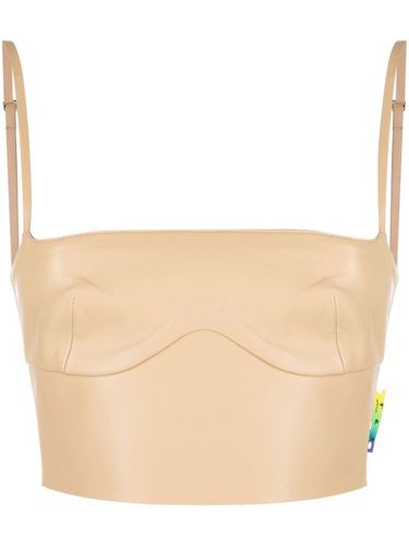 Haut-bustier crop en cuir - Off-White - Modalova