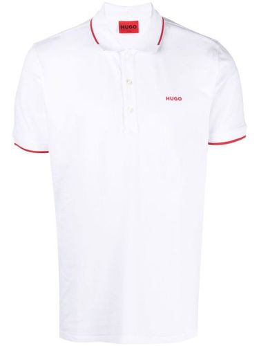 HUGO polo à logo imprimé - Blanc - HUGO - Modalova