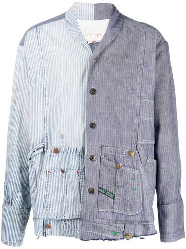 Chemise rayée à design patchwork - Greg Lauren - Modalova