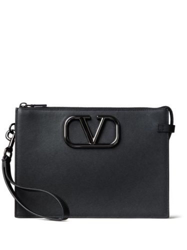 Pochette à plaque logo - Valentino Garavani - Modalova