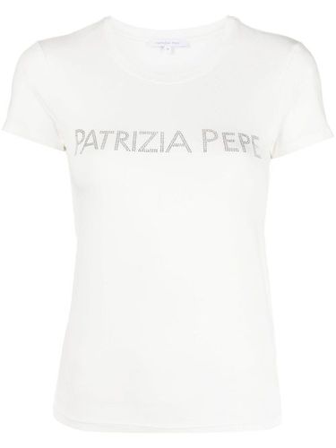 T-shirt à logo strassé - Patrizia Pepe - Modalova