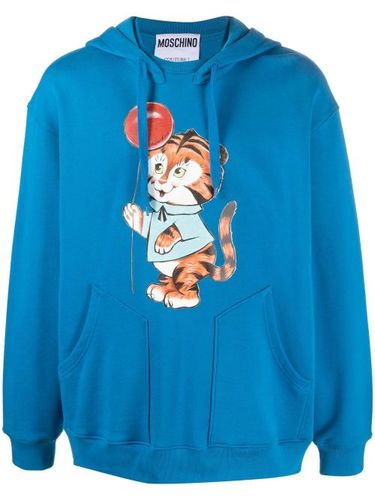 Hoodie à imprimé graphique - Moschino - Modalova